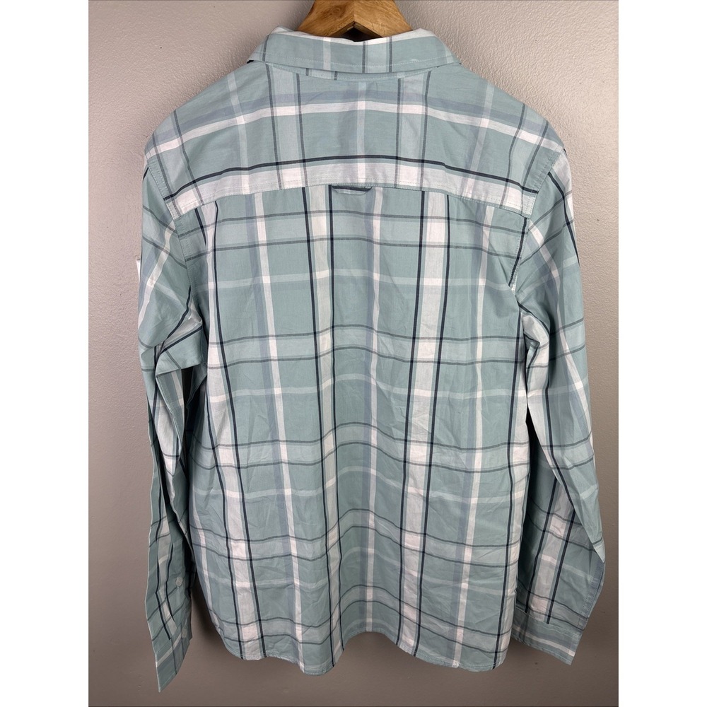 Bench Men's Long Sleeve Collared Button Up Shirt with Pocket, Size Large Plaid - Picture 5 of 9